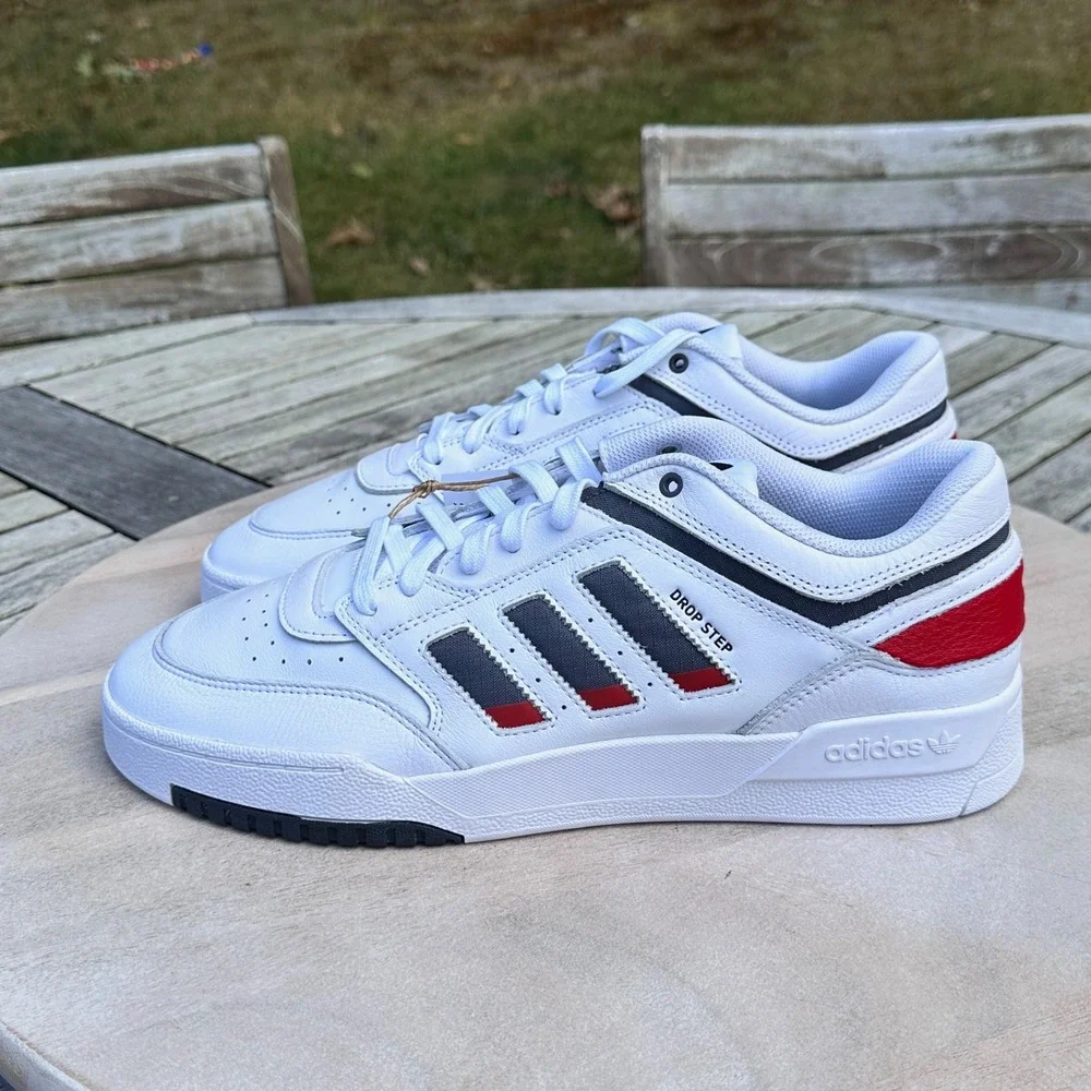 adidas Drop Step Low Mens Shoes White Athletic Sneakers IE6225 Size 12 New - Picture 8 of 12